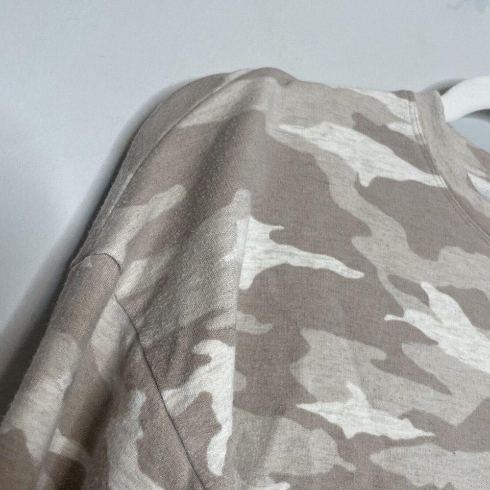 Athleta Coaster Luxe Sweatshirt Camo Tan Size XS - Picture 4 of 9